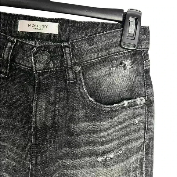 MOUSSY Prichard Black Skinny Ankle Jeans, SIZE 24 - Picture 5 of 10